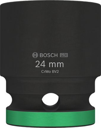Kunci sok impak Bosch PRO 24 mm dengan penggerak 1/2 inci.